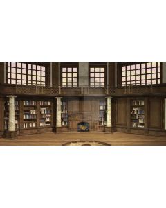 Window Bookshelf Pillar Computer Printed Dance Recital Scenic Backdrop ACP-572