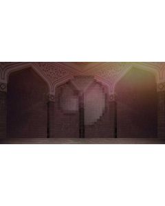 Pillar Brick Wall Computer Printed Dance Recital Scenic Backdrop ACP-579