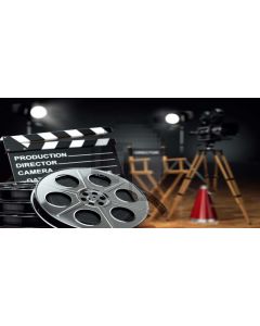 Photographic Equipment Director Board Computer Printed Dance Recital Scenic Backdrop ACP-602