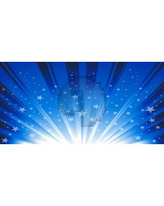 Blue White Light Star Computer Printed Dance Recital Scenic Backdrop ACP-616