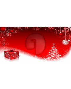 Christmas Present Tree Ball Computer Printed Dance Recital Scenic Backdrop ACP-618