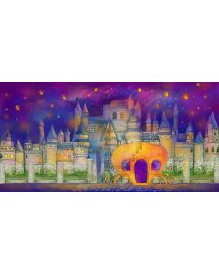 Skull Castle Lantern Computer Printed Dance Recital Scenic Backdrop ACP-619