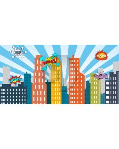 Building Letters Celebration Computer Printed Dance Recital Scenic Backdrop ACP-622