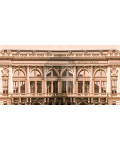 Arch Building Retro Computer Printed Dance Recital Scenic Backdrop ACP-648