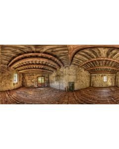 Arch Window Brick Computer Printed Dance Recital Scenic Backdrop ACP-686