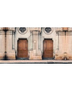 Door Flower Shape Stone Computer Printed Dance Recital Scenic Backdrop ACP-694
