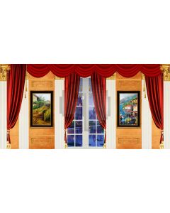 Curtain Painting Wall Computer Printed Dance Recital Scenic Backdrop ACP-699