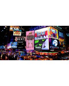 busy street Computer Printed Dance Recital Scenic Backdrop ACP-070