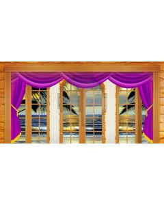 Curtain Sea Cloud Window Computer Printed Dance Recital Scenic Backdrop ACP-711
