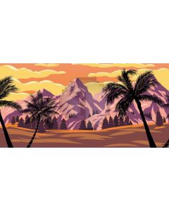 Stone Tree Cloud Computer Printed Dance Recital Scenic Backdrop ACP-714