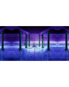 Pillar Purple Light Floor Computer Printed Dance Recital Scenic Backdrop ACP-716