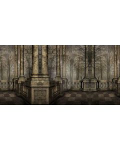 Pillar Floor Tree Computer Printed Dance Recital Scenic Backdrop ACP-739