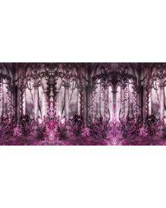 Pillar Purple Flower Computer Printed Dance Recital Scenic Backdrop ACP-740