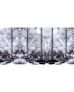 Pillar Flower Floor Moon Cloud Computer Printed Dance Recital Scenic Backdrop ACP-746