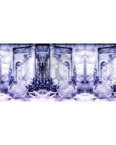 Pillar Stairs Cloud Plant Computer Printed Dance Recital Scenic Backdrop ACP-749
