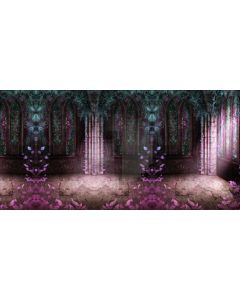 Flower Window Plant Light Computer Printed Dance Recital Scenic Backdrop ACP-750