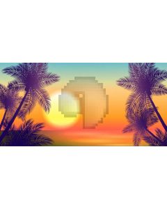 Tree Moon Sunset Computer Printed Dance Recital Scenic Backdrop ACP-751