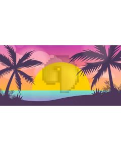 Sea Moon Tree Cloud Computer Printed Dance Recital Scenic Backdrop ACP-753