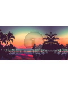 Tree Sunset Road Computer Printed Dance Recital Scenic Backdrop ACP-754