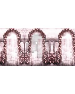 Arch Flower Stone Floor Computer Printed Dance Recital Scenic Backdrop ACP-756
