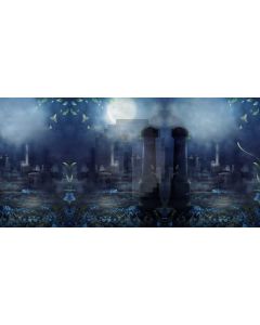 Pillar Glommy Moon Darkness Computer Printed Dance Recital Scenic Backdrop ACP-763