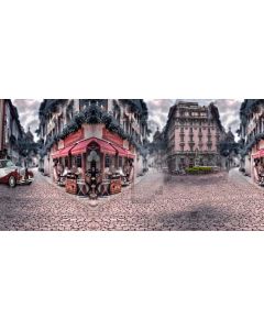 Building Road Board Car Computer Printed Dance Recital Scenic Backdrop ACP-766