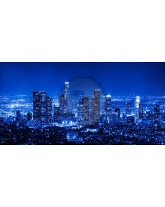 Building Night Blue Light Computer Printed Dance Recital Scenic Backdrop ACP-776