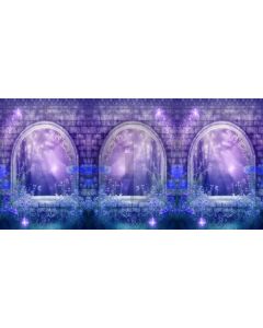 Arch Flower Brick Plant Computer Printed Dance Recital Scenic Backdrop ACP-806