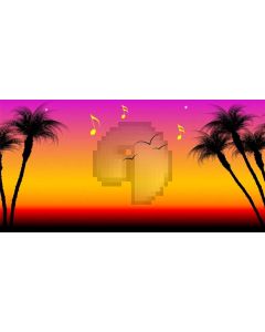 Tree Bird Sky Computer Printed Dance Recital Scenic Backdrop ACP-814