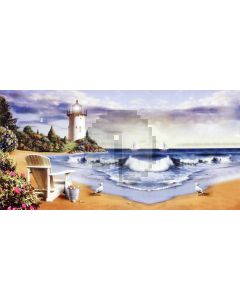 Beach Cloud Plant Chair Computer Printed Dance Recital Scenic Backdrop ACP-818