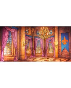 Window Curtain Brick Wall Floor Computer Printed Dance Recital Scenic Backdrop ACP-842