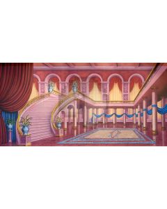 Stair Arch Curtain Pillar Floor Computer Printed Dance Recital Scenic Backdrop ACP-851