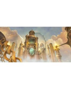 Pillar Cloud Sky Arch Computer Printed Dance Recital Scenic Backdrop ACP-866