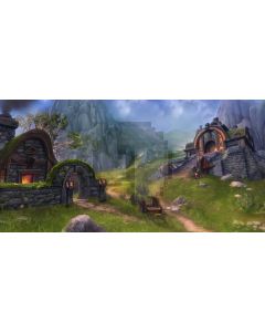 Arch Grass House Mountain Computer Printed Dance Recital Scenic Backdrop ACP-886