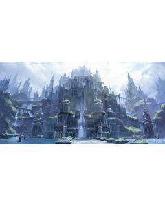 Castle Window Cloud Plant Computer Printed Dance Recital Scenic Backdrop ACP-889