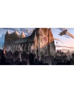 Castle Sky Arch Cloud Computer Printed Dance Recital Scenic Backdrop ACP-927