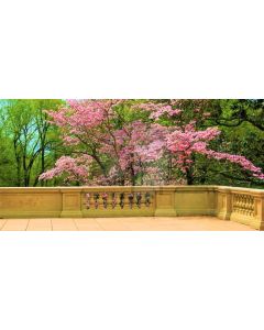 Tree Flower Balcony Computer Printed Dance Recital Scenic Backdrop ACP-943