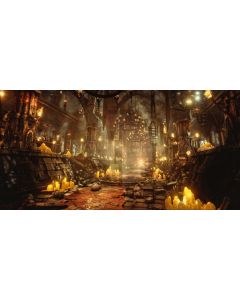 Light Candle Indoor Computer Printed Dance Recital Scenic Backdrop ACP-946