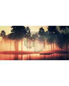Sea Tree Inverted Image Computer Printed Dance Recital Scenic Backdrop ACP-993