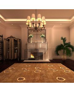 Ceiling Lamp Floor Furniture Fireplace Computer Printed Photography Backdrop AUT-012