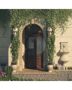 Arch Plant Flower Doorway Computer Printed Photography Backdrop AUT-022