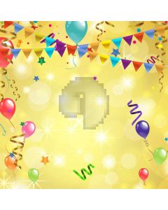 Balloon Ribbon Bubble Computer Printed Photography Backdrop AUT-045