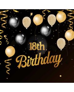 Birthday Balloon Computer Printed Photography Backdrop AUT-046