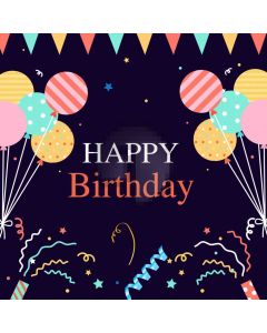 Birthday Balloon Star Computer Printed Photography Backdrop AUT-050