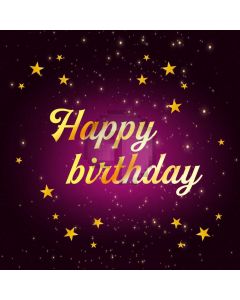 Birthday Star Computer Printed Photography Backdrop AUT-062