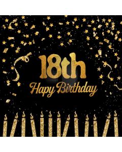 Birthday Candle Star Computer Printed Photography Backdrop AUT-074