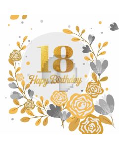 Birthday Flower Computer Printed Photography Backdrop AUT-075