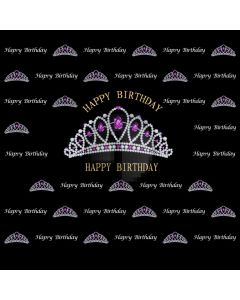 Birthday Crown Computer Printed Photography Backdrop AUT-078