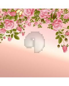 Flower Pink Computer Printed Photography Backdrop AUT-098