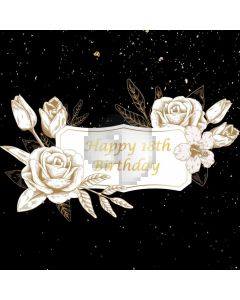 Flower Birthday Computer Printed Photography Backdrop AUT-122